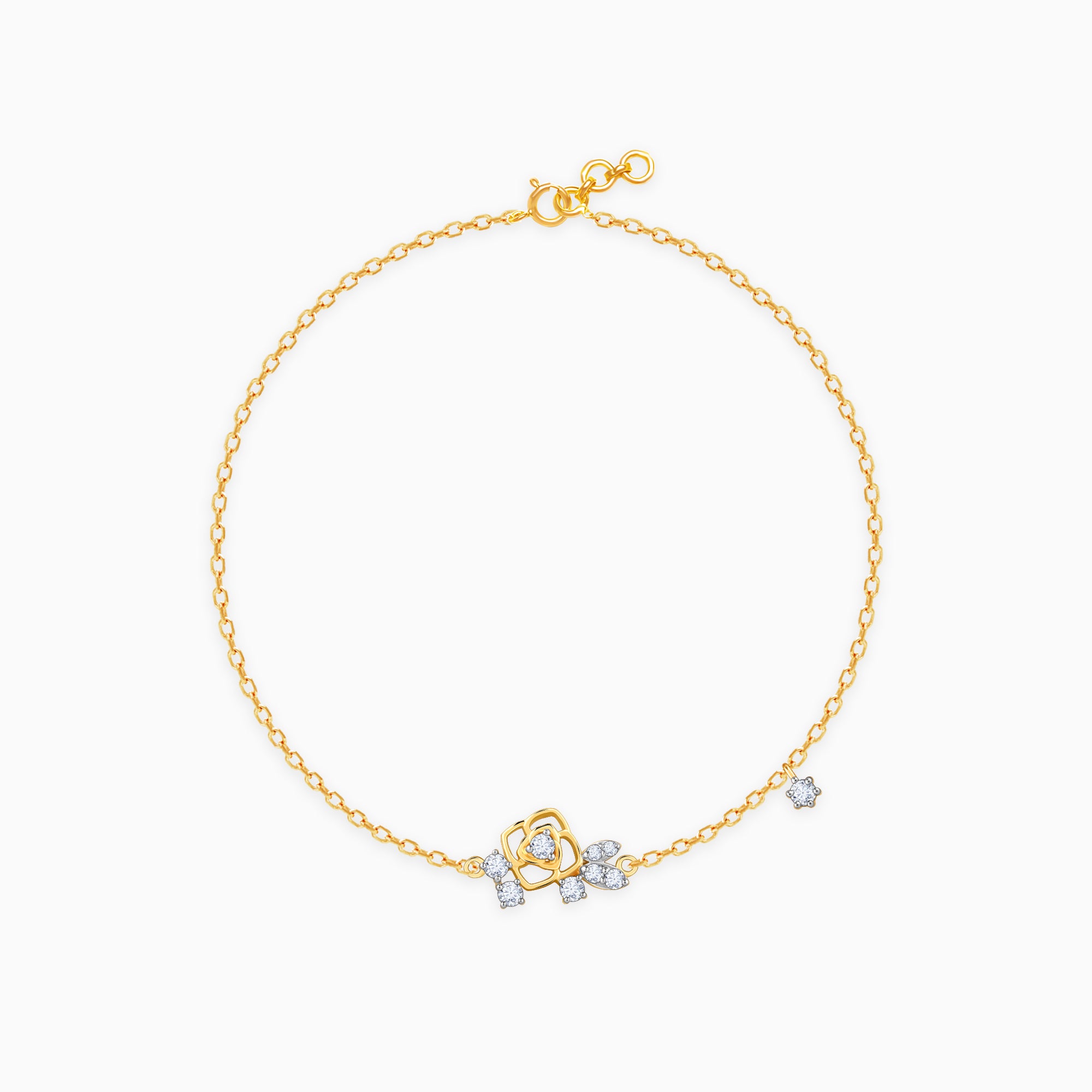 Gold Floral Rhapsody Diamond Bracelet - Image 1