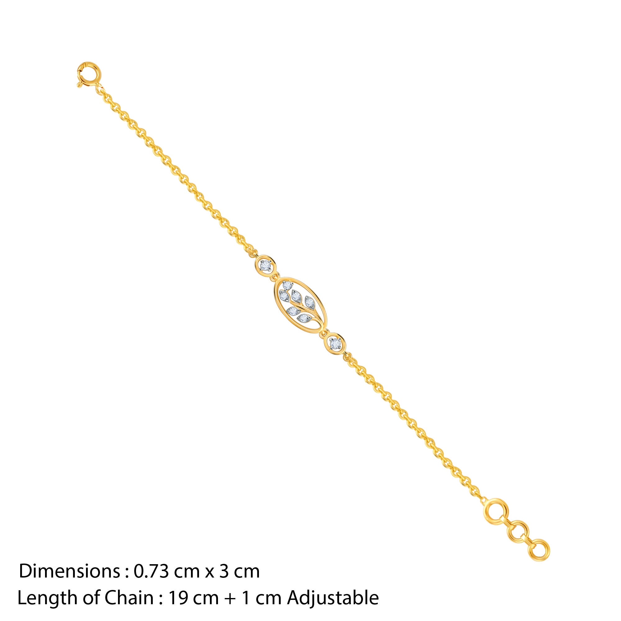 Gold The Leaf Diamond Bracelet - Image 1
