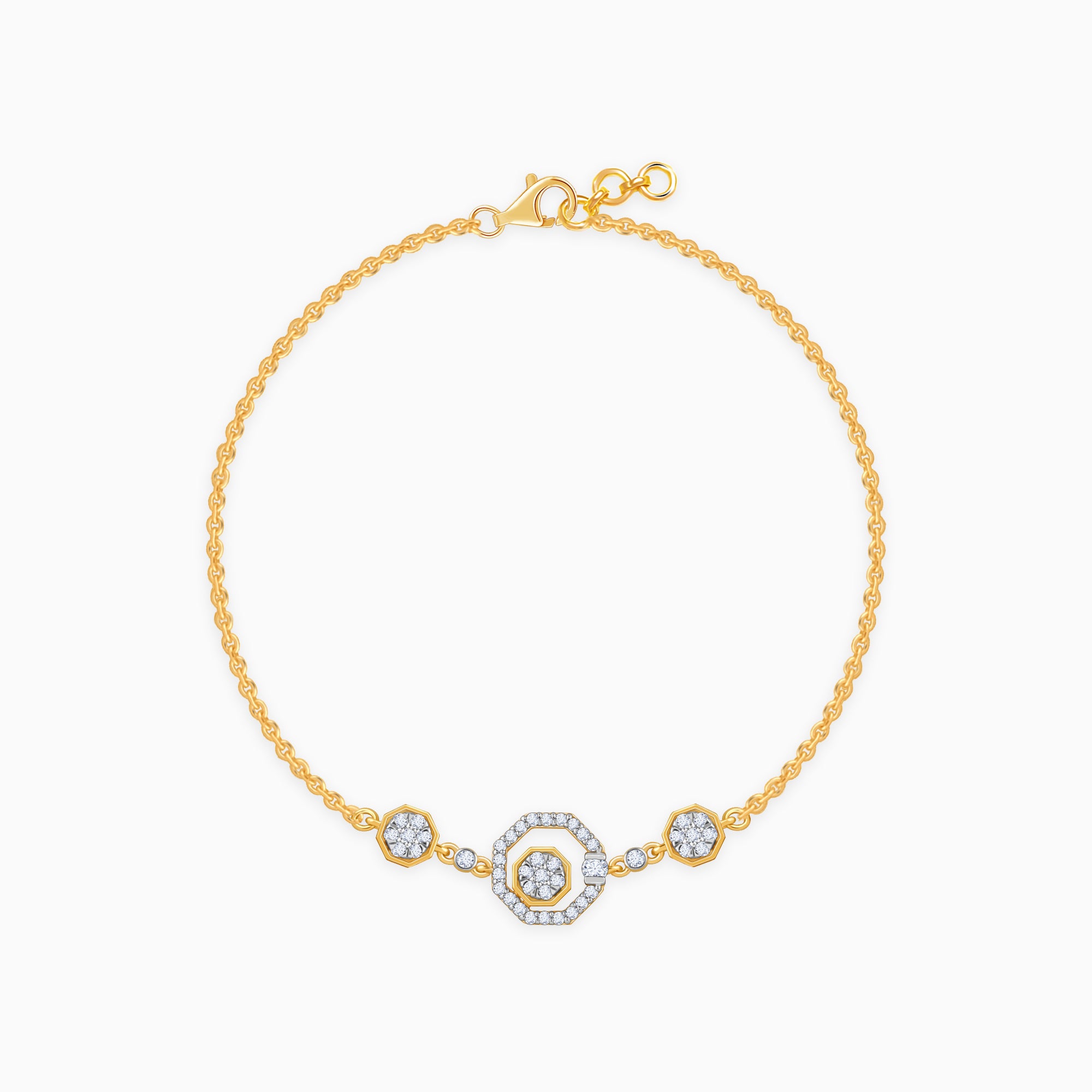 Gold Krystallos Lab Grown Diamond Bracelet - Image 1
