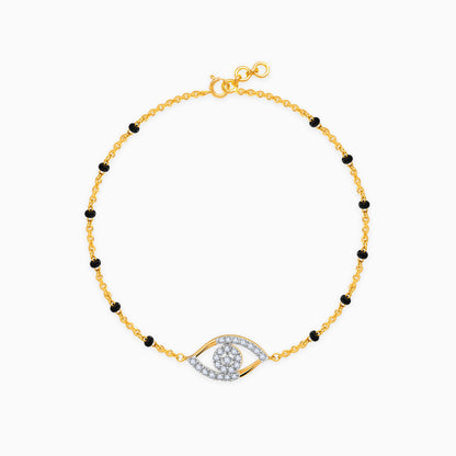 Gold Evil Eye Lab Grown Diamond Bracelet