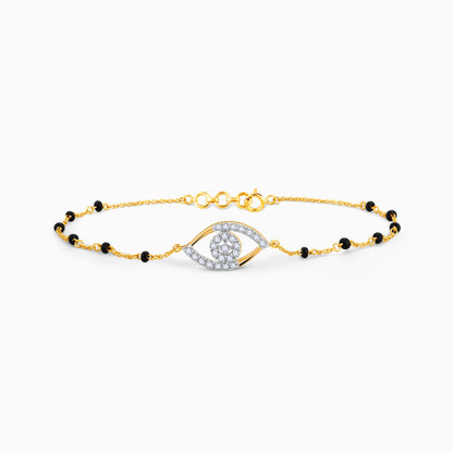 Gold Evil Eye Lab Grown Diamond Bracelet