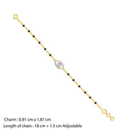 Gold Evil Eye Lab Grown Diamond Bracelet