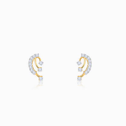 Gold Auric Lab Grown Diamond Studs