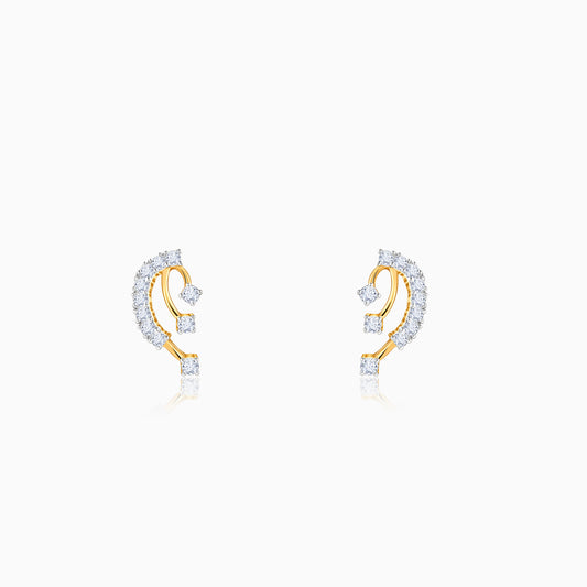 Gold Auric Lab Grown Diamond Studs