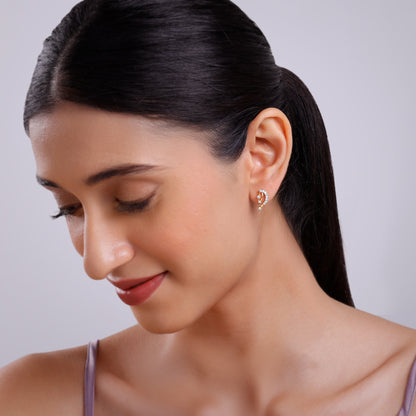 Gold Auric Lab Grown Diamond Studs