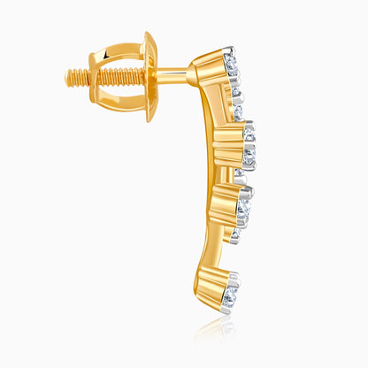 Gold Auric Lab Grown Diamond Studs