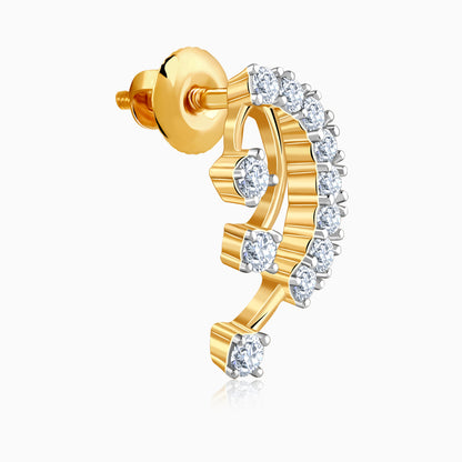 Gold Auric Lab Grown Diamond Studs