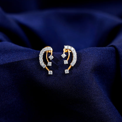 Gold Auric Lab Grown Diamond Studs