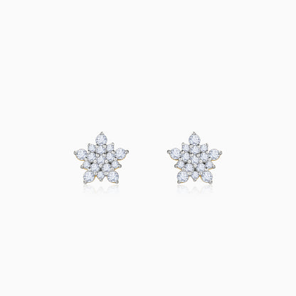 Gold Snowkiss Lab Grown Diamond Stud Earrings
