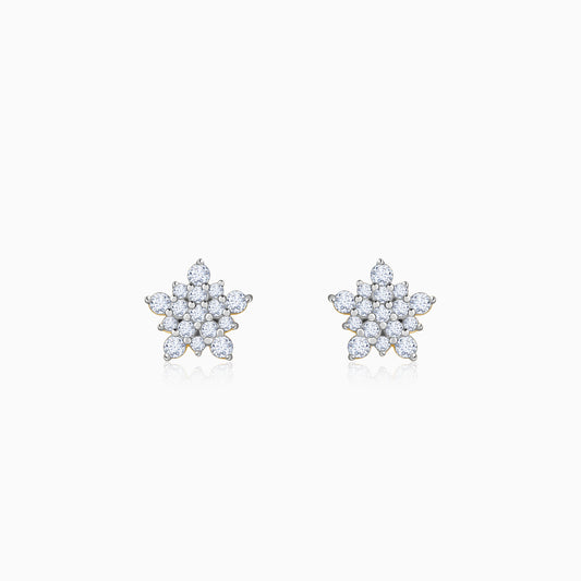 Gold Snowkiss Lab Grown Diamond Stud Earrings