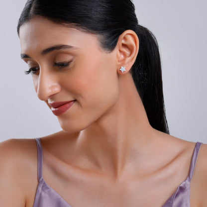 Gold Snowkiss Lab Grown Diamond Stud Earrings