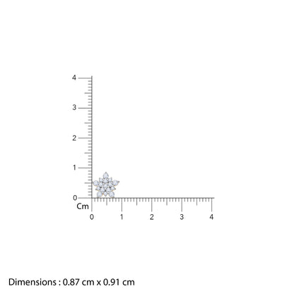 Gold Snowkiss Lab Grown Diamond Stud Earrings