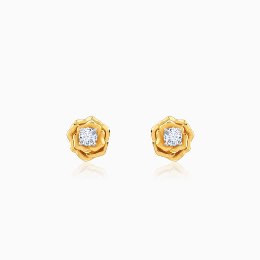 Gold Velora Bloom Lab Grown Diamond Studs
