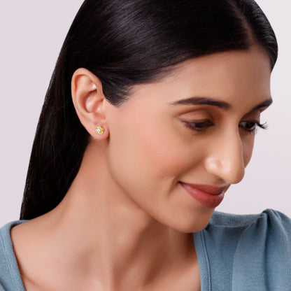 Gold Velora Bloom Lab Grown Diamond Studs