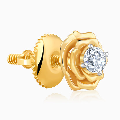 Gold Velora Bloom Lab Grown Diamond Studs