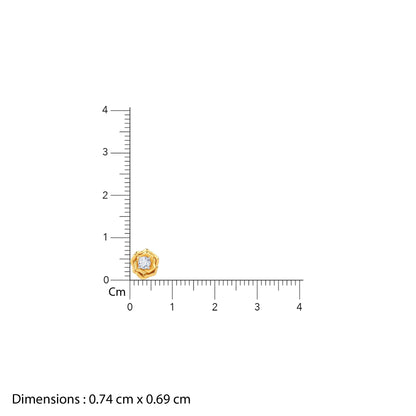 Gold Velora Bloom Lab Grown Diamond Studs