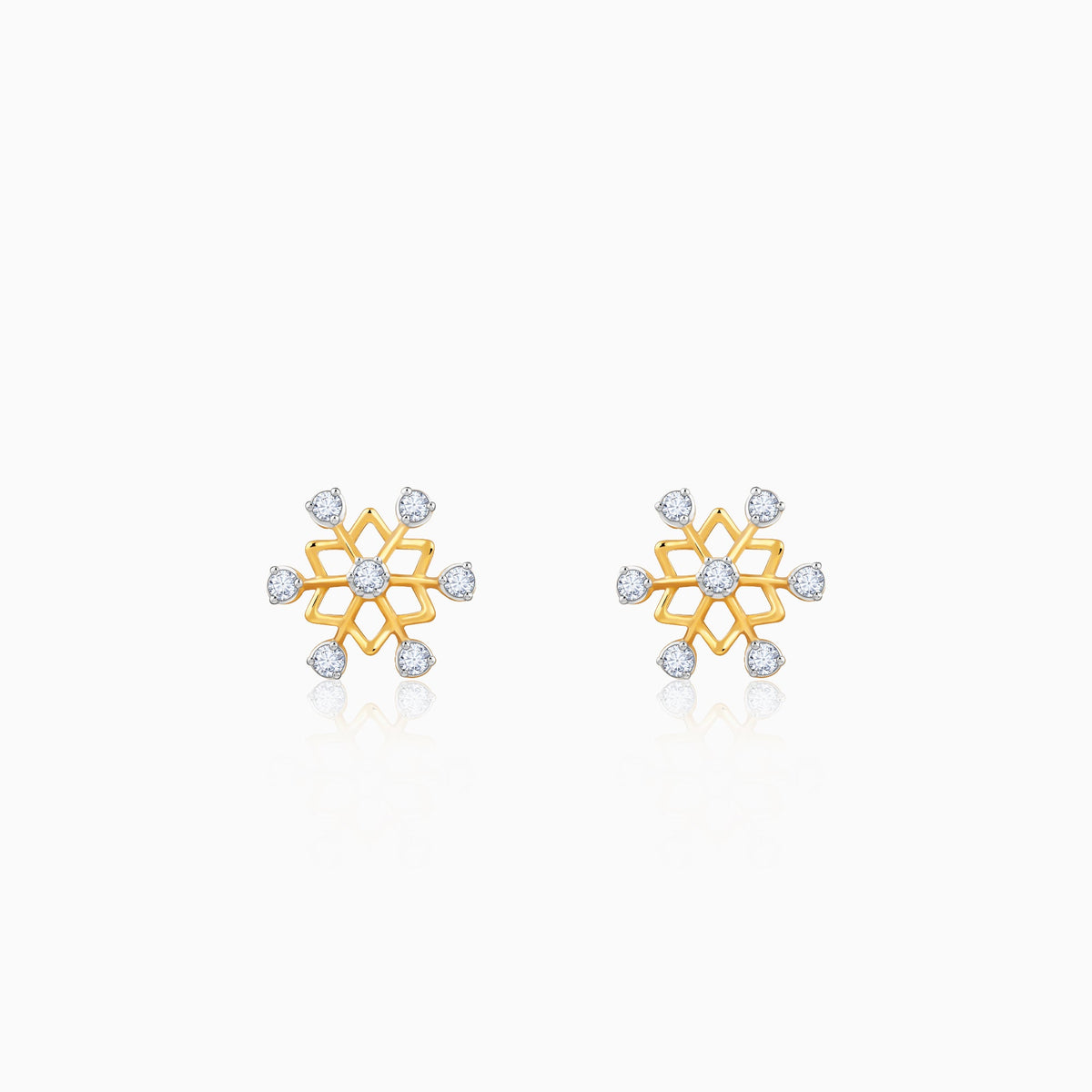 Gold Supernova Lab Grown Diamond Studs