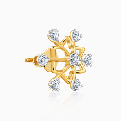 Gold Supernova Lab Grown Diamond Studs