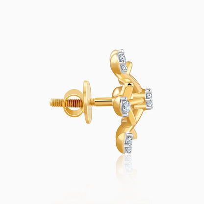 Gold Supernova Lab Grown Diamond Studs