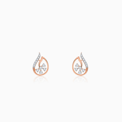 Rose Gold Aurelia Blossom Lab Grown Diamond Earrings