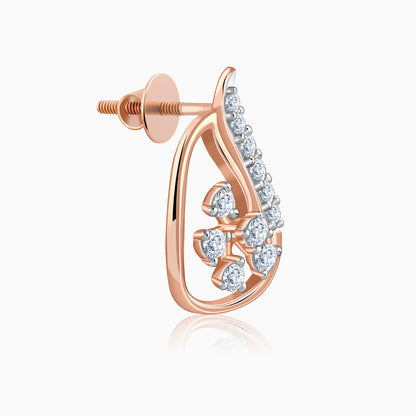 Rose Gold Aurelia Blossom Lab Grown Diamond Earrings