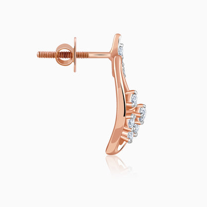 Rose Gold Aurelia Blossom Lab Grown Diamond Earrings