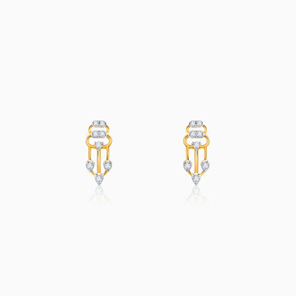 Gold Spark Rush Lab Grown Diamond Earrings