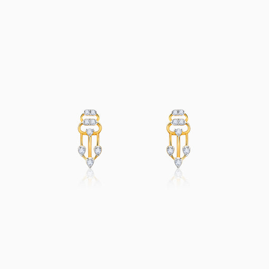 Gold Spark Rush Lab Grown Diamond Earrings