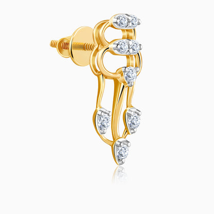 Gold Spark Rush Lab Grown Diamond Earrings
