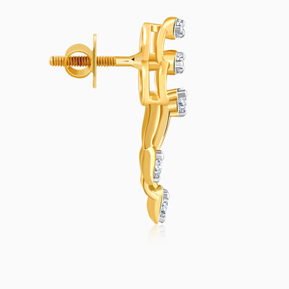 Gold Spark Rush Lab Grown Diamond Earrings