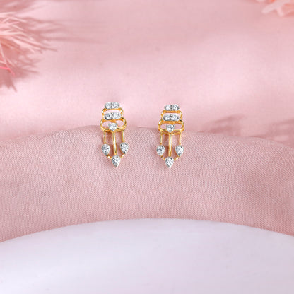 Gold Spark Rush Lab Grown Diamond Earrings