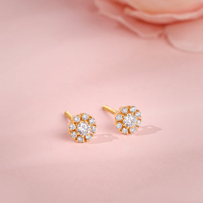 Gold Favourite Bloom Lab Grown Diamond Studs