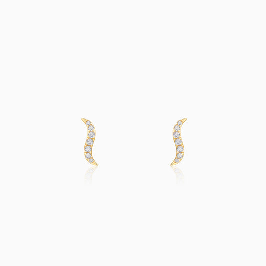 Gold Sway Lab Grown Diamond Studs