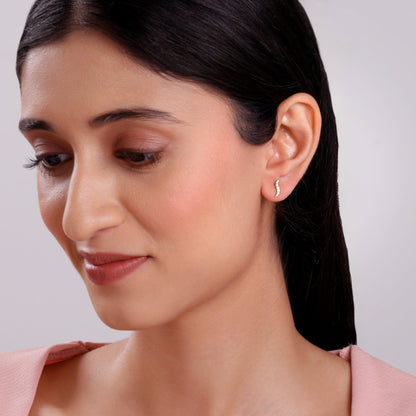 Gold Sway Lab Grown Diamond Studs