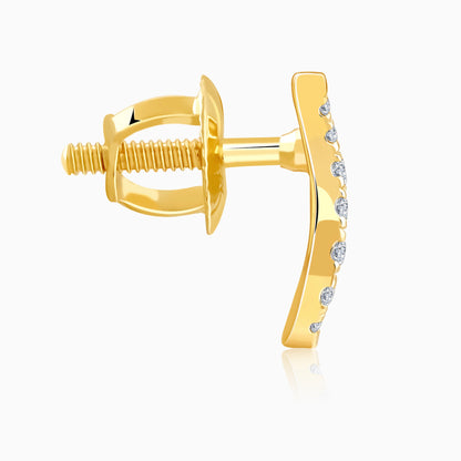 Gold Sway Lab Grown Diamond Studs