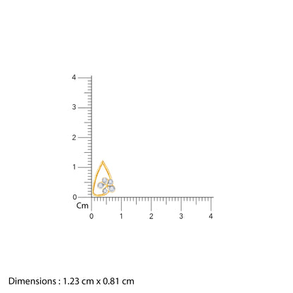 Gold Floral Bloom Lab Grown Diamond Earrings
