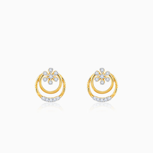 Gold Spark Lab Grown Diamond Stud Earrings