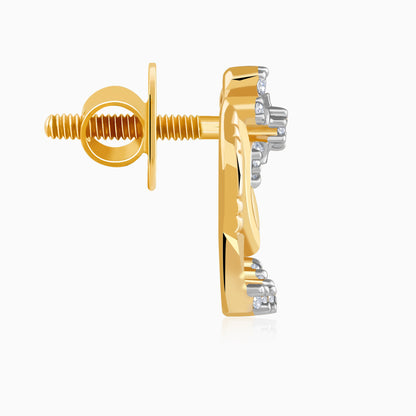 Gold Spark Lab Grown Diamond Stud Earrings