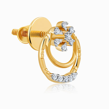 Gold Spark Lab Grown Diamond Stud Earrings