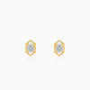 Gold Aurora Kiss Lab Grown Diamond Stud Earrings