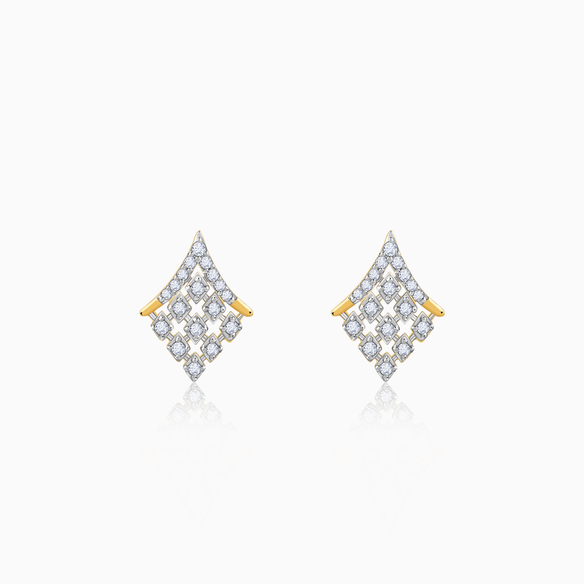 Gold Celeste Glow Lab Grown Diamond Stud Earrings