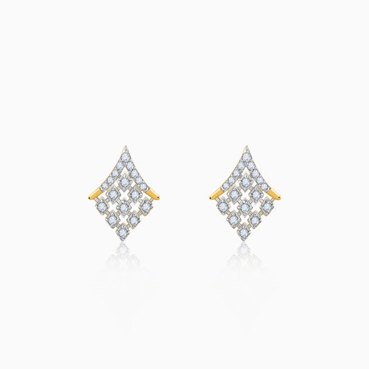 Gold Celeste Glow Lab Grown Diamond Stud Earrings