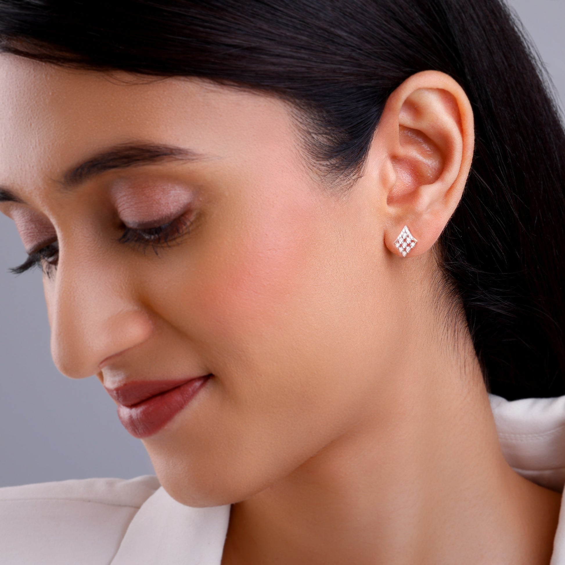 Gold Celeste Glow Lab Grown Diamond Stud Earrings