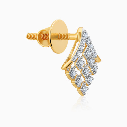 Gold Celeste Glow Lab Grown Diamond Stud Earrings