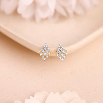 Gold Celeste Glow Lab Grown Diamond Stud Earrings