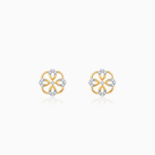 Gold Jivy Diamond Earrings