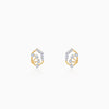 Gold Gilded Dew Lab Grown Diamond Stud Earrings