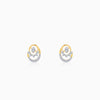 Gold Rosalie Lab Grown Diamond Stud Earrings