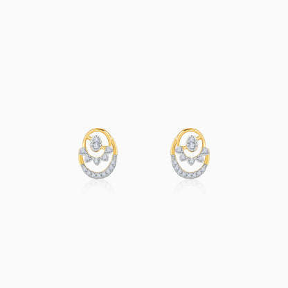 Gold Rosalie Lab Grown Diamond Stud Earrings