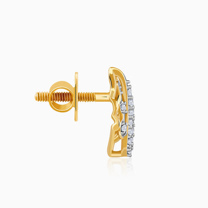 Gold Minimal Lab Grown Diamond Stud Earrings